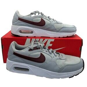 Mens Nike Air Max SC Running Shoes Sneakers 11.5 Grey Maroon CW4555 016 EUC